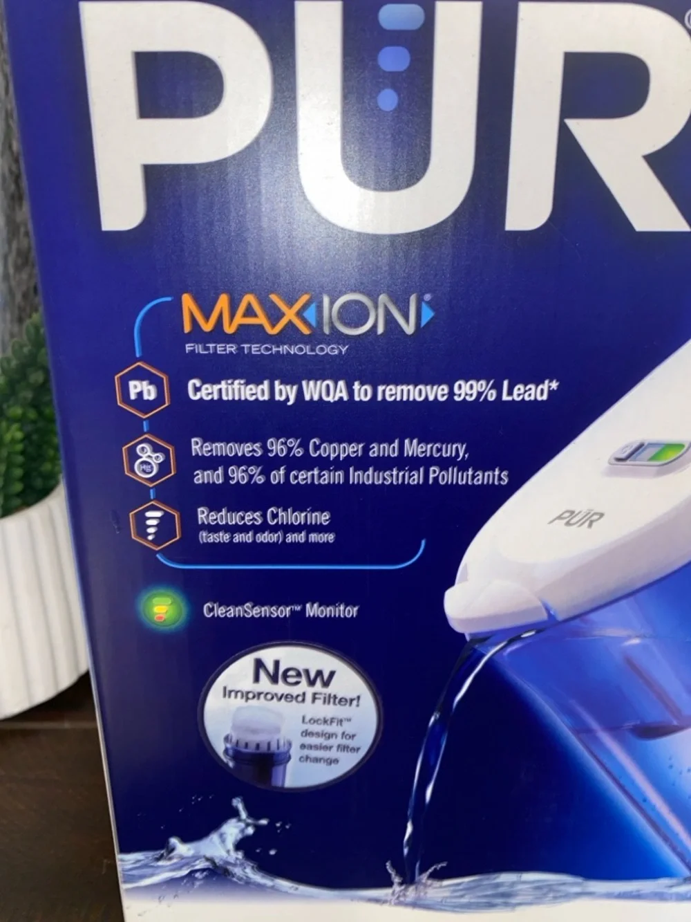 NWT!! PUR Maxion Water Filter Pitcher 11 Cup Ultimate Pitcher Filtration System